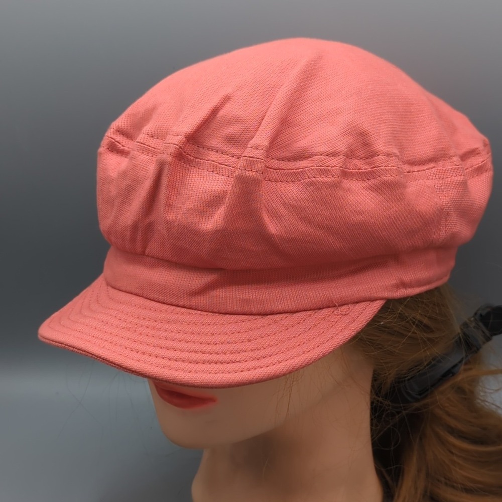 Brixton Unisex Fiddler Unstructured Fisherman Cap Hat Size S Flat Newsboy Peach